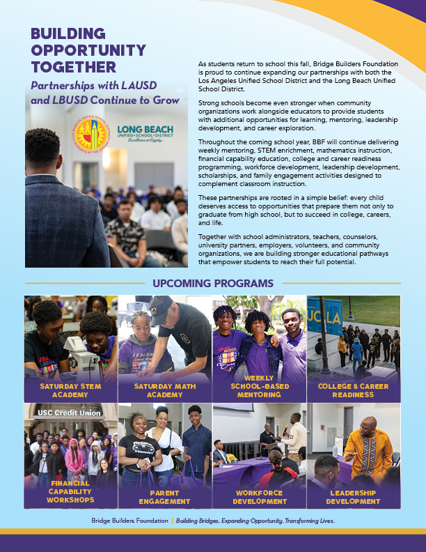Bridge Builders Foundation Fall 2026 Newsletter image
